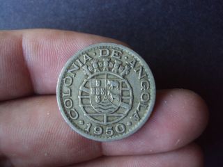 Portugal Angola 50 Centavos 1950 Coin A58