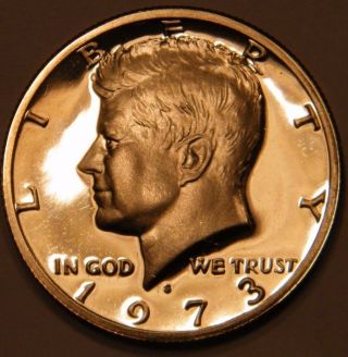 1973 S Kennedy Half Dollar Gem Cameo Proof Us Coin