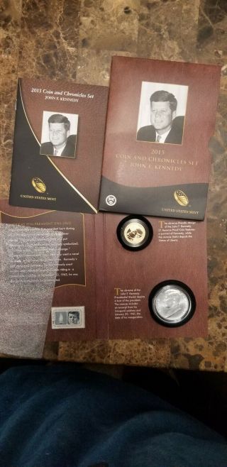 2015 Coin & Chronicles Set John F.  Kennedy - Box & Paperwork