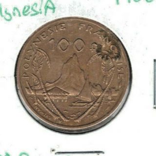 French Polynesia 1986 100 Francs Coin