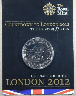 2009 Royal London 2012 Olympic Games Countdown Bu £5 Five Pound Coin Pack