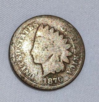 1870 U.  S.  A Indian Head Cent