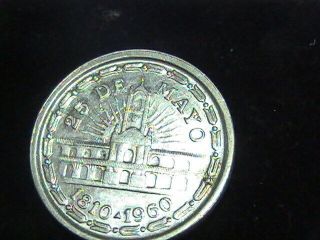 Argentina 1810 - 1960 Un Peso Argentine Coin 25 De Mayo