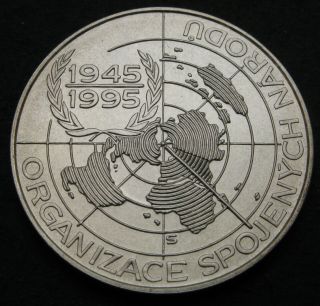 Czech Republic 200 Korun Nd (1995) - Silver - United Nations - Unc - 1016