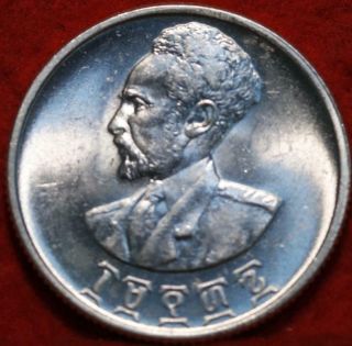 Uncirculated 1944 Ethiopia 50 Cents Silver Foreign Coin