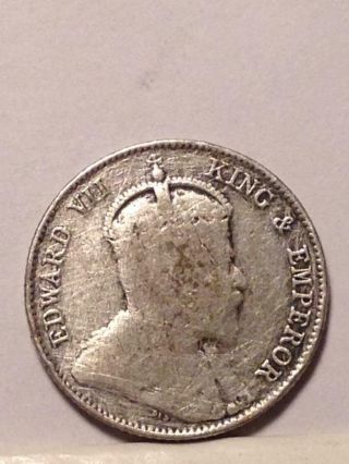Straits Settlements 10 Cents 1902 Coin 2