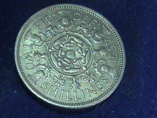 Uk 1957 Great Britain Two Shillings