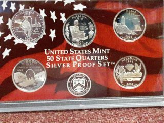 2003 - S U.  S.  State Silver Proof Set 10 Coins No Box Or.