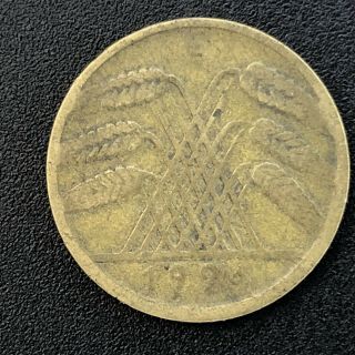 Germany 10 Rentenpfennig Pf Reich 1924 E Foreign Coin