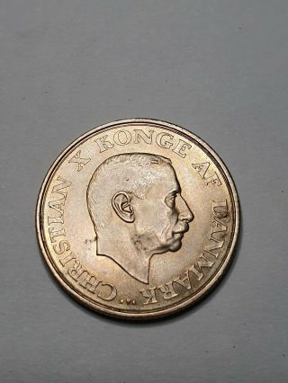 Denmark 2 Kroner 1937 silver coin 2