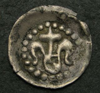 France (strasbourg) Denier Nd (14th - 16th Century) - Silver - 423