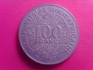 West African State 100 Francs 1982 Jul26