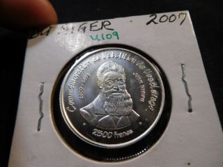U109 Africa Niger 2007 2500 Francs Bu Proof - Like