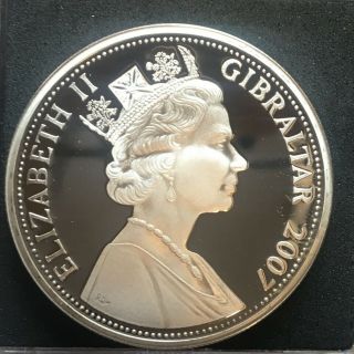 Gibraltar,  5 Pounds ' History of the RAF ',  2007,  Silver Proof 2