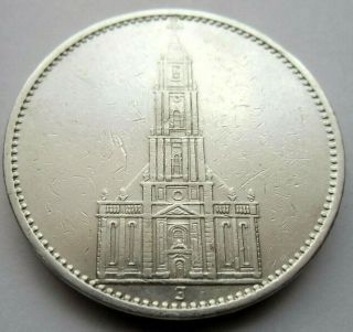 (77) Xxrare German Silver Coin 5 Reichsmark 1934 J