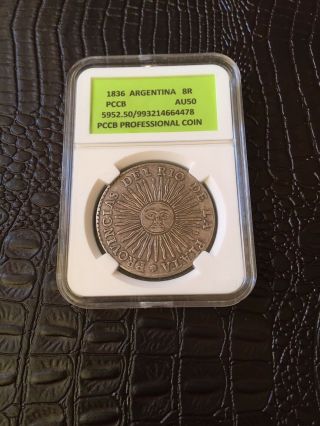 Coin 8r 1836,  “union Y Libertad”,  Argentina