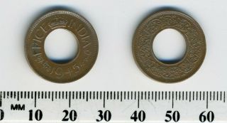 India - British 1945 (c) - 1 Pice Bronze Coin - King George Vi