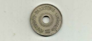 Ncoffin Canaan Palestine British Administration 1927 20 Mils Copper - Nickel Coin