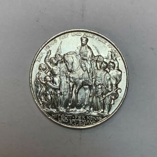 Germany Empire Prussia 1913 2 Silver Mark Centenary Defeat Napoleon Wilhelm Ii