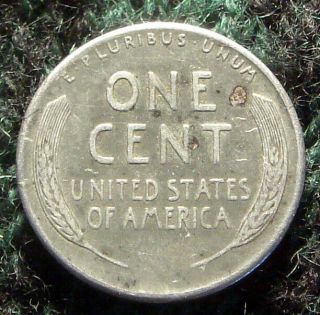 1943 - D Planchet Error Steel Wheat Penny Lincoln One Cent Coin Denver Estate 1c 4