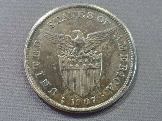 United States - Filipinas - Silver - Un Peso - Year 1907 -