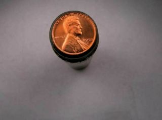 1958 - D Wheat Penny Cent Roll // Gem Bu (red) // 50 Coins // (wr44)