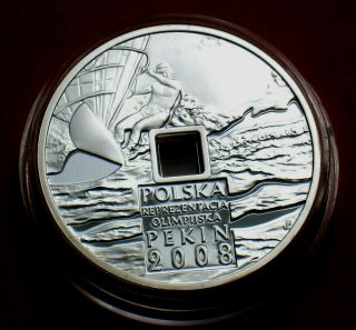 Silver 10 Zloty Coin Of Poland - 2008 Summer Olympic Games Beijing China Ag