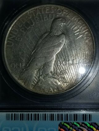 1927 - S Peace Silver Dollar,  ICG AU50,  Tough Date,  Certified,  Good Mark 7