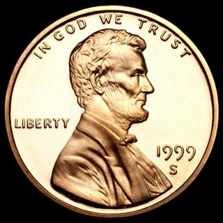 1999 S Lincoln Memorial Penny Proof Us Coin From Proof Set