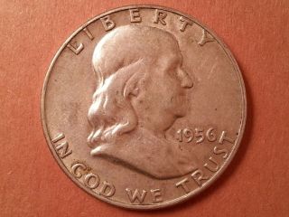 1956,  1957,  1957 - D Franklin Half Dollars (50 Cents) (set Of 3)