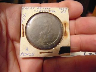 Estate Fresh 1797 Great Britain Cartwheel 2 Pence Coin