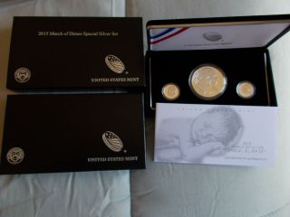 2015 Us March Of Dimes Special Silver Set In With