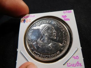 O62 Africa Lesotho 1966 Silver 20 Licente Proof