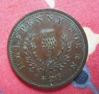 Canada - Nova Scotia / Halfpenny Penny Token 1823.