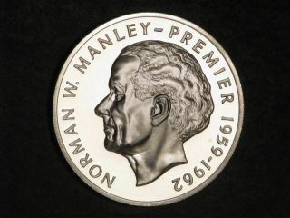 Jamaica 1974 $5 Norman Manley Silver Crown Choice Proof