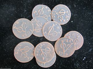 1 - Premium Coin 1st York Penny Dutch Duit Copper East Indies 1,  700 
