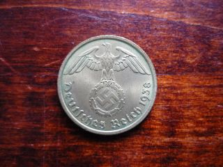 10 Reichspfennig 1938 (a) Uncirculated Third Reich German Coin Castorstefan