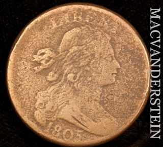 1805 Draped Bust Large Cent - S - 267 Semi - Key Better Date I2944