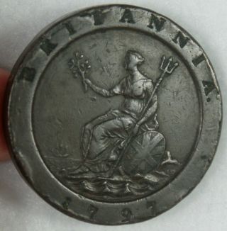 1797 Great Britain Britannia Large Cent Penny