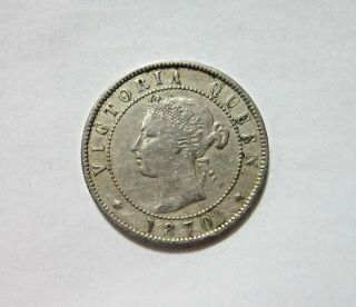Jamaica.  1/2 Penny,  1870.  Queen Victoria.