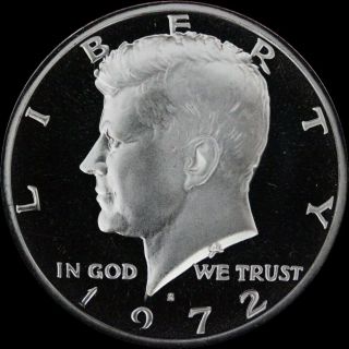 1972 S Kennedy Half Dollar Gem Cn - Clad Proof Us Coin