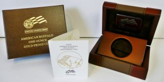 2009 American Buffalo One Ounce Gold Proof Presentation Box No Coins