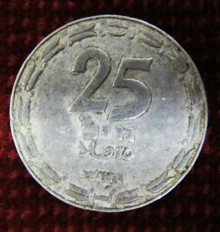 Coin Israel 25 Mils 1949