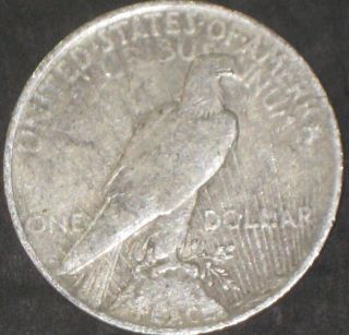 1922 Silver Liberty Peace Dollar $1 U.  S.  Coin Antique Rare Coins 2
