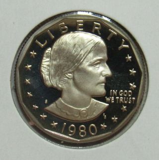 1980 S Proof Susan B.  Anthony Dollar