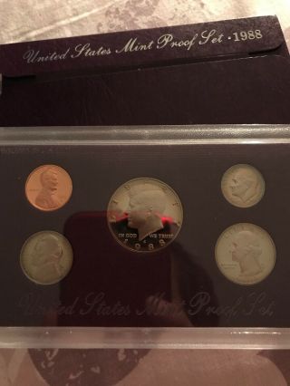 1988 S United States Proof Set Of Coins In