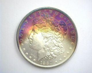 1884 - O Morgan Silver Dollar Gem Uncirculated Toning