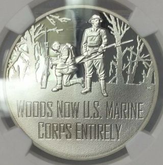2018 S Silver Medal Wwi U.  S.  Marine Corps Ngc Pf 70 Ultra Cameo