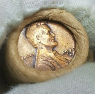 1929 - D / 1925 - S Wheat Penny Ends Obw Roll (just Found At Estate 9/26/19)