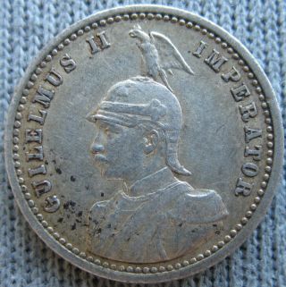1913 - A German East Africa Silver 1/4 Rupie